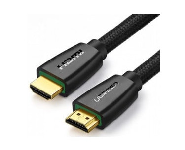 40410 Cable HDMI 20 de Nylon Trenzado / 2 m / 4K60Hz / HDR / 3D / HEC Canal Ethernet HDMI / ARC Canal de Retorno de Audio / Color Profundo de 48 bits / Audio de 32 canales / HDCP 22 /Audio DTS X / 18 Gbps / Blindaje de 4 capas 40410