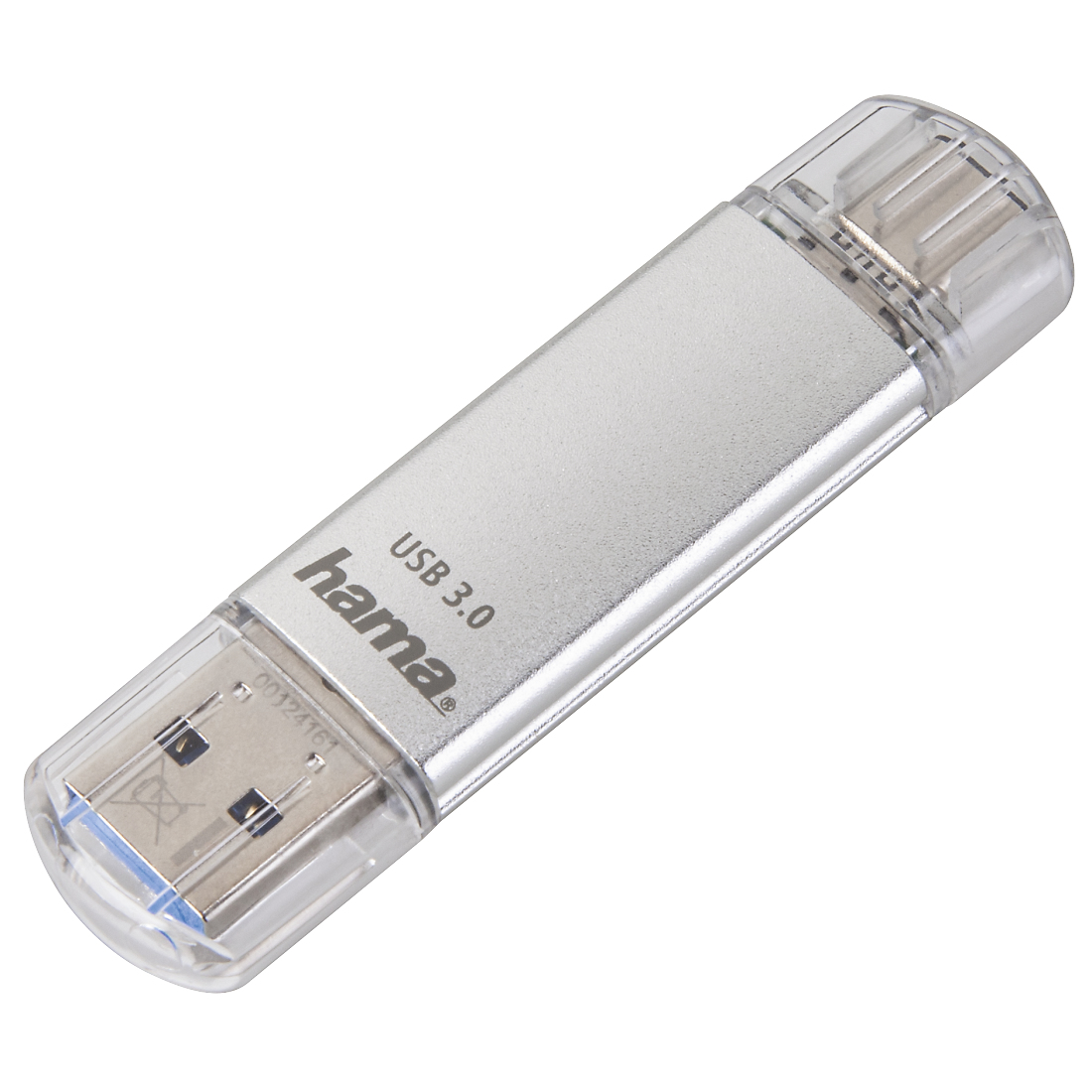 Hama C-Laeta unità flash USB 32 GB USB Type-A / USB Type-C 3.2 Gen 1 (3.1 Gen 1) Argento