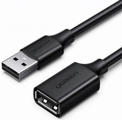 10316 CABLE UGREEN US103 EXTENSION USB 20 NEGRO 2M 10316