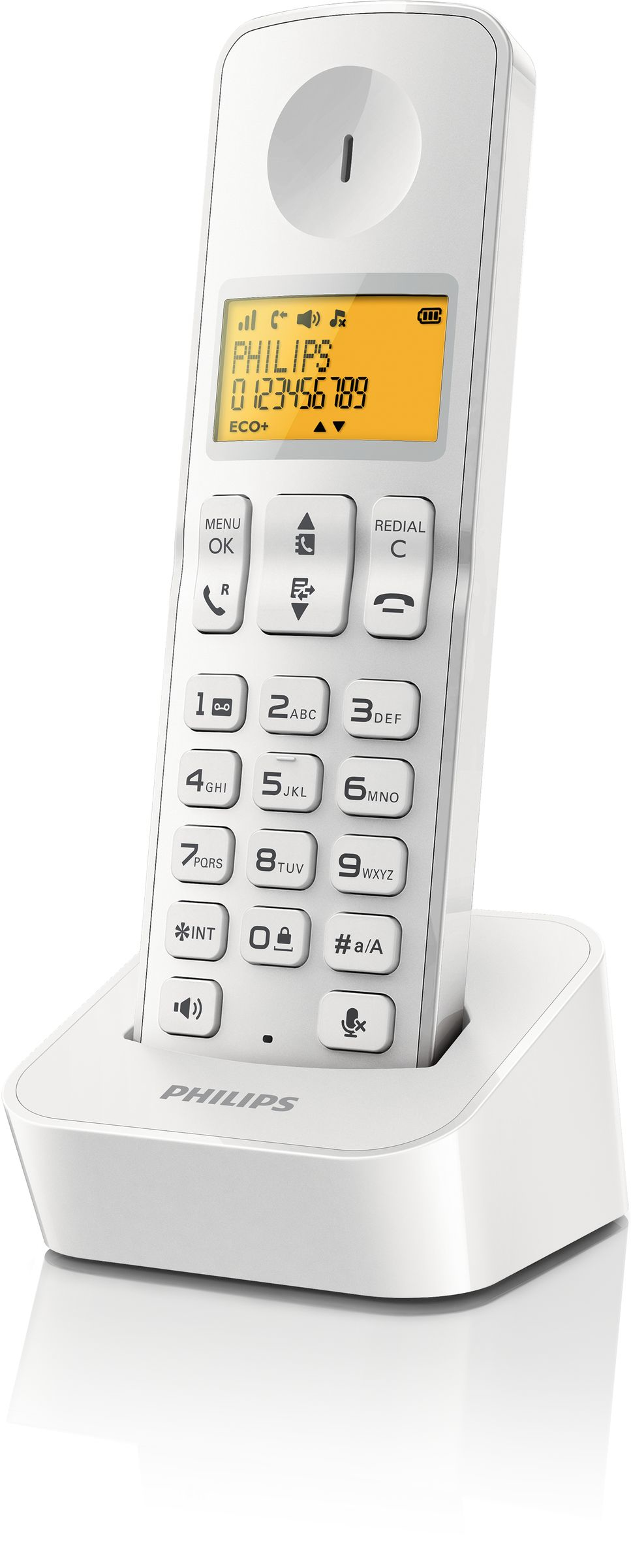 Philips D2101W/96 telephone DECT telephone Caller ID White – image 2