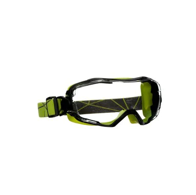 3M GoggleGear 6000 Kaitseprillid Neopreen Must, Roheline