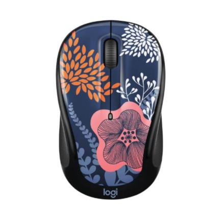 910-005756 Logitech Design Collection - Edición limitada - ratón - óptico - 3 botones - inalámbrico - 24 GHz - receptor USB de Logitech Unifying - floral forestal