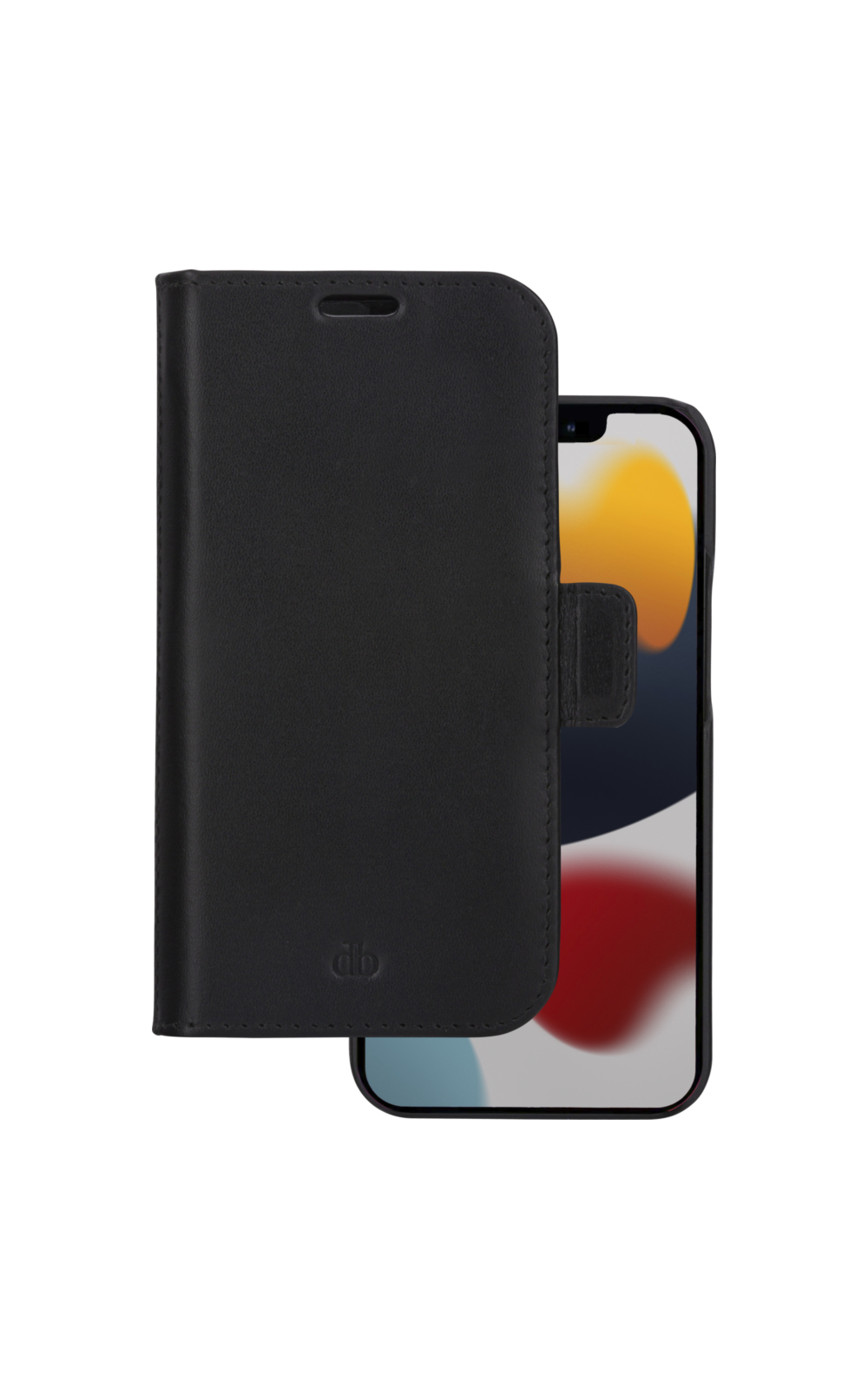 dbramante1928 Lynge - Flip cover for mobile phone - full-grain leather - black - for Apple iPhone 13 Pro Max