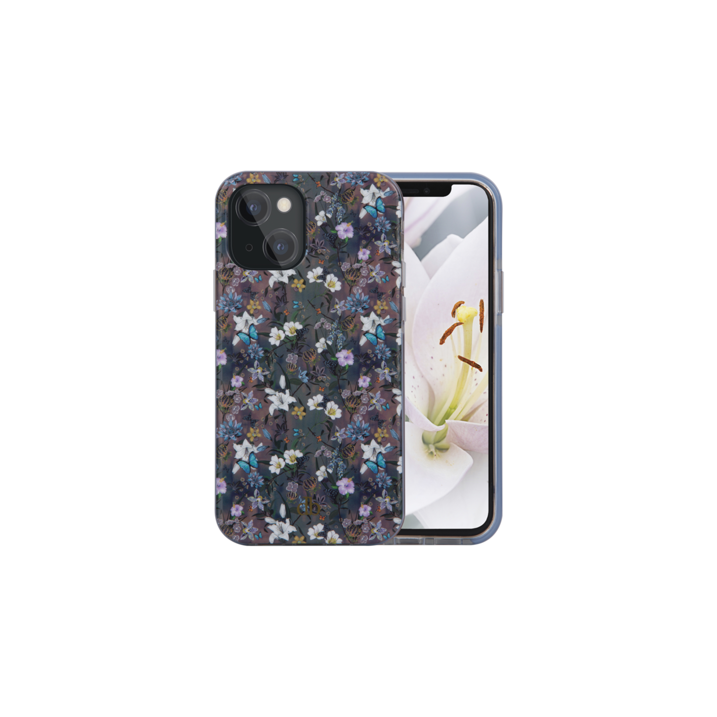 dbramante1928 Capri - Back cover for mobile phone - 100% recycled plastic - white lillys - for Apple iPhone 13
