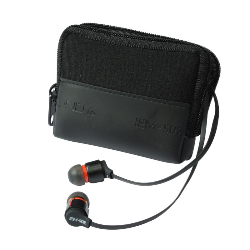 Lindy IEM-50X Headset Wired In-ear Calls/Music Black, Red – image 4