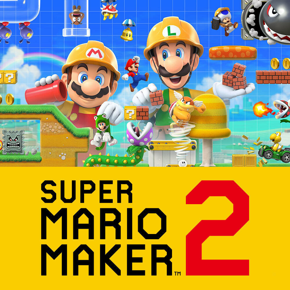 Nintendo Super Mario Maker 2 Standard Tyska, Engelska, Förenklad kinesiska, Koreanska, Spanska, Franska, Italienska, Japanska, Nederländska, Ryska Nintendo Switch