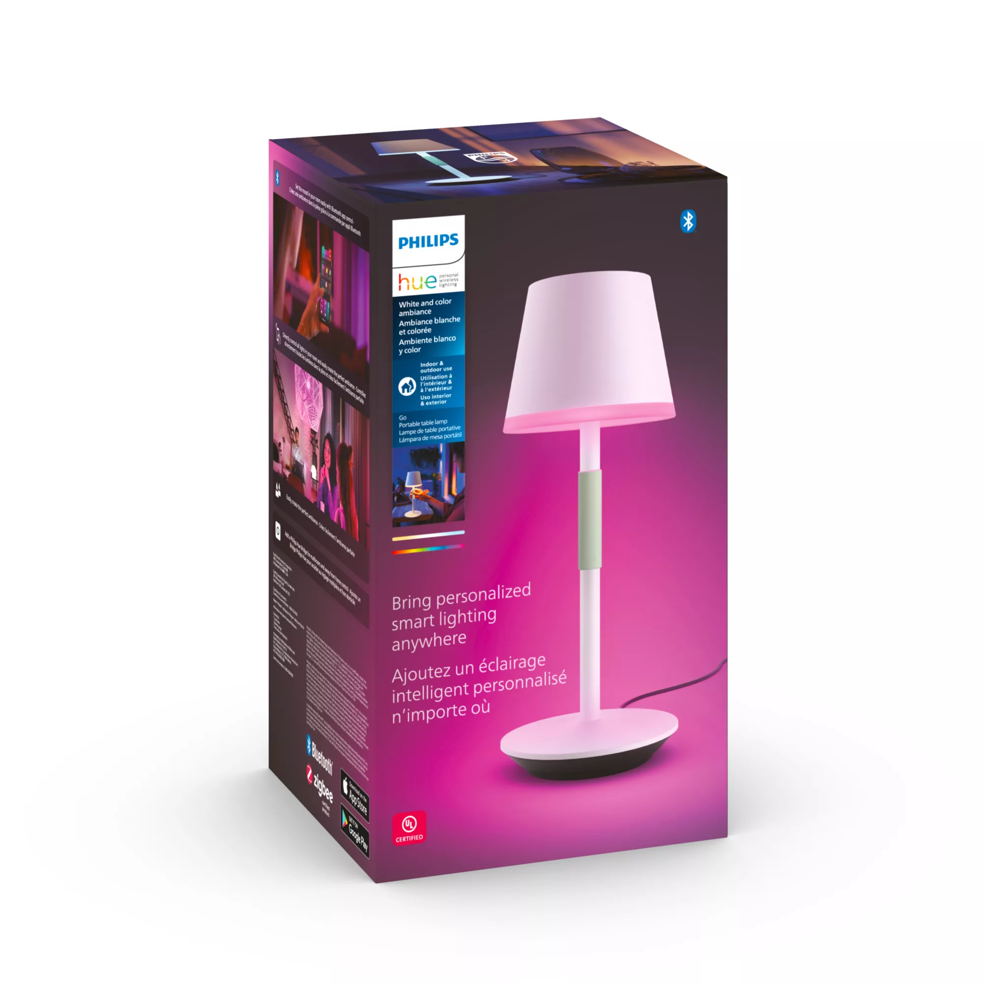 Philips by Signify Philips Hue White and colour ambience 046677576448 smart lighting Smart table lamp Bluetooth/Zigbee – image 4