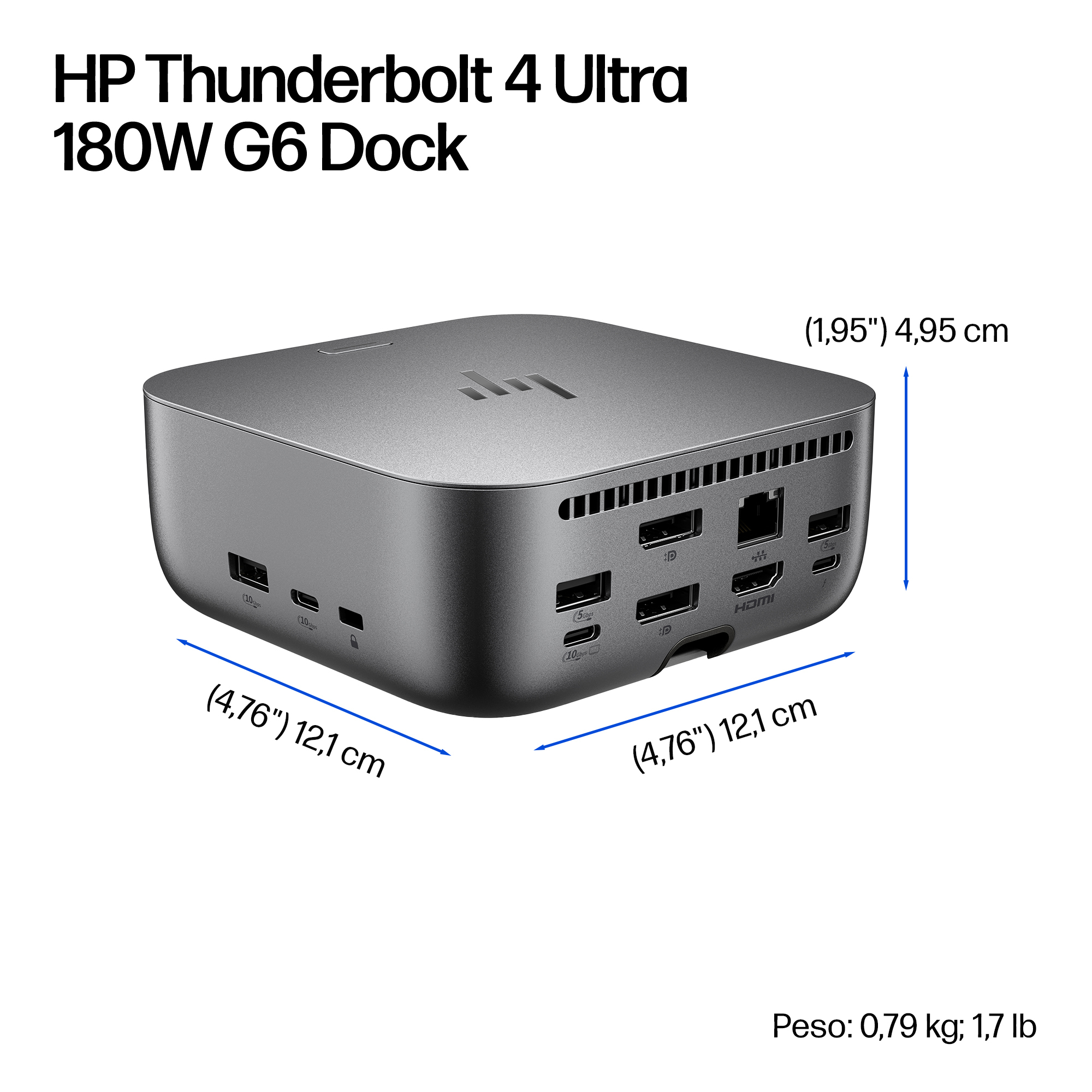 HP THUNDERBOLT 4 ULTRA 180W G6 DOCK - Miniatura 6