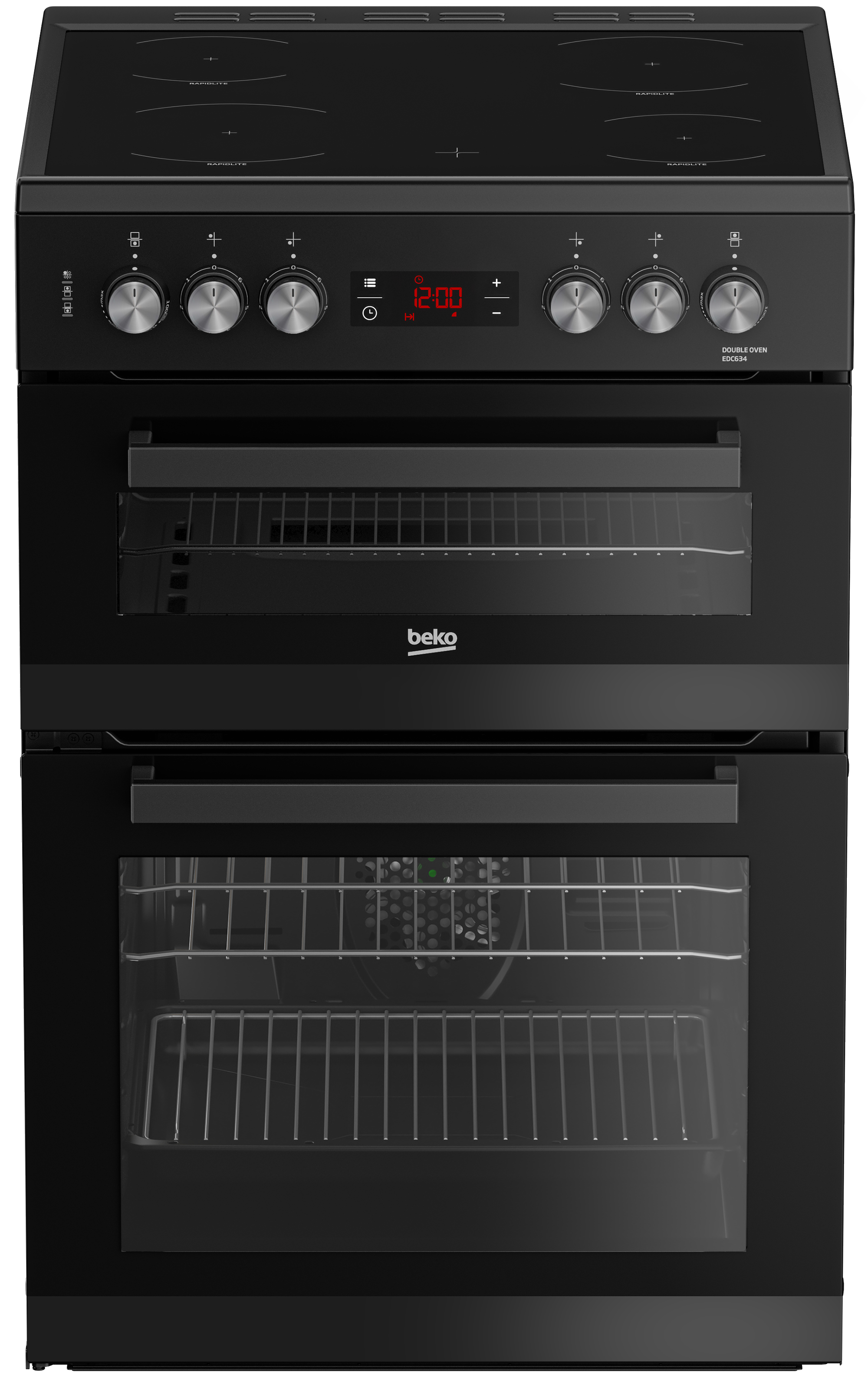 Beko EDC634K 60cm Double Oven Electric Cooker