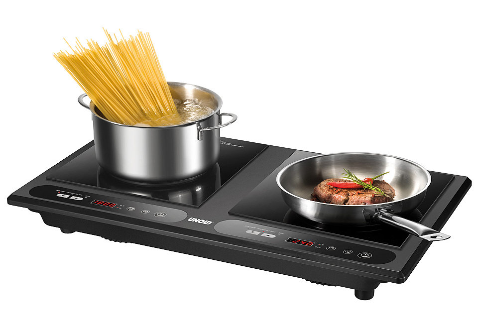 Unold Doppel-Induktions-Kochplatte Black Countertop Zone induction hob 2 zone(s) – image 3