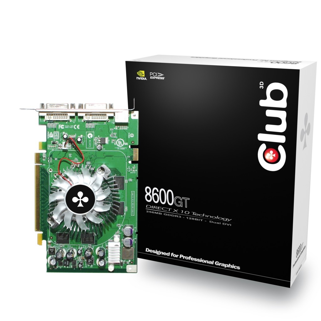 CLUB3D NVIDIA G84-300 8600GT 256MB