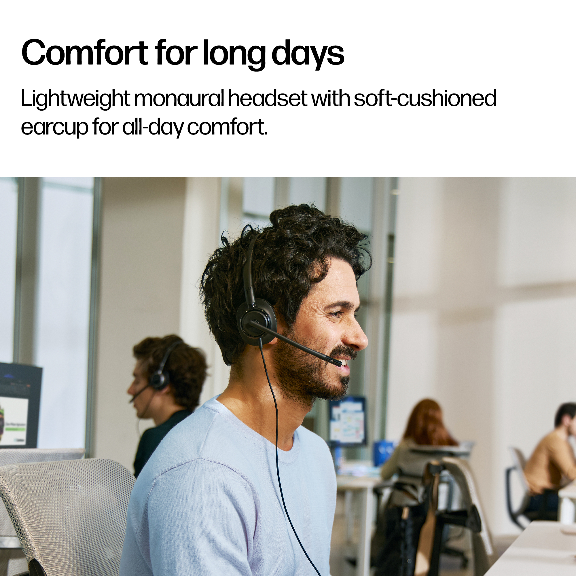 HP Poly Mission 425 Stereo USB Wired Headset TAA – image 5