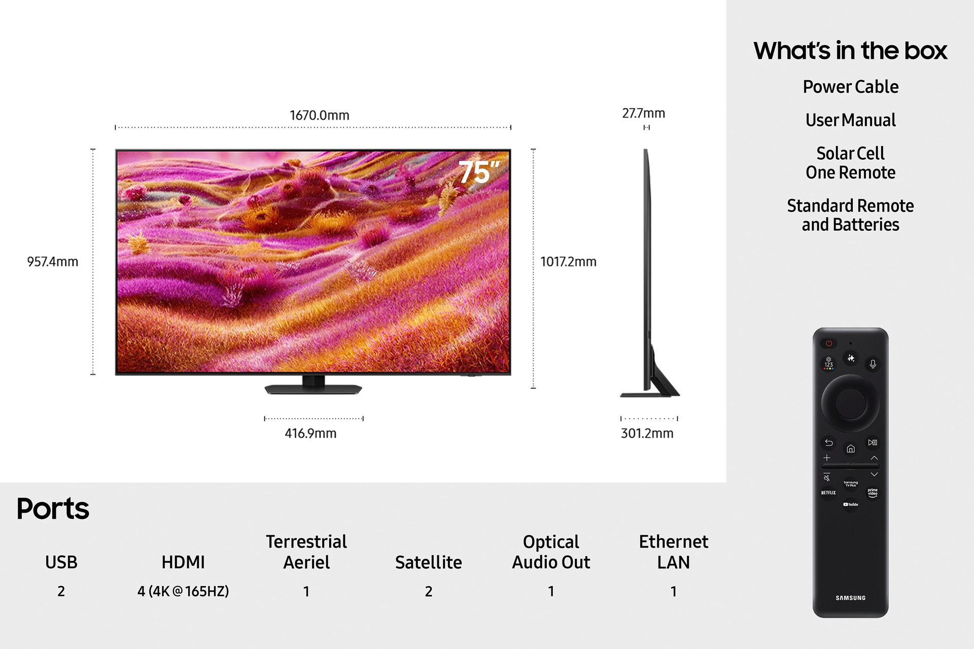 Samsung 75" Neo QLED QN93F 4K Vision AI Smart TV (2025) – image 6