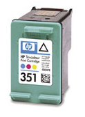 HP 351 ink cartridge 1 pc(s) Original Standard Yield Cyan, Magenta, Yellow