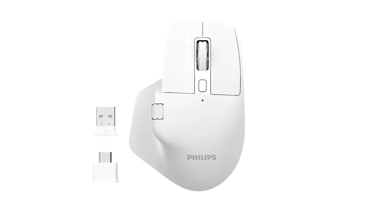 Philips 8000 series SPK7858W/93 mouse Home Right-hand RF Wireless Optical 4000 DPI