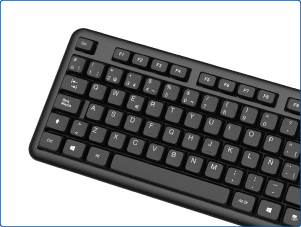 iggual CK-OFFICE-105T keyboard Home/Office USB QWERTY Spanish Black – image 4