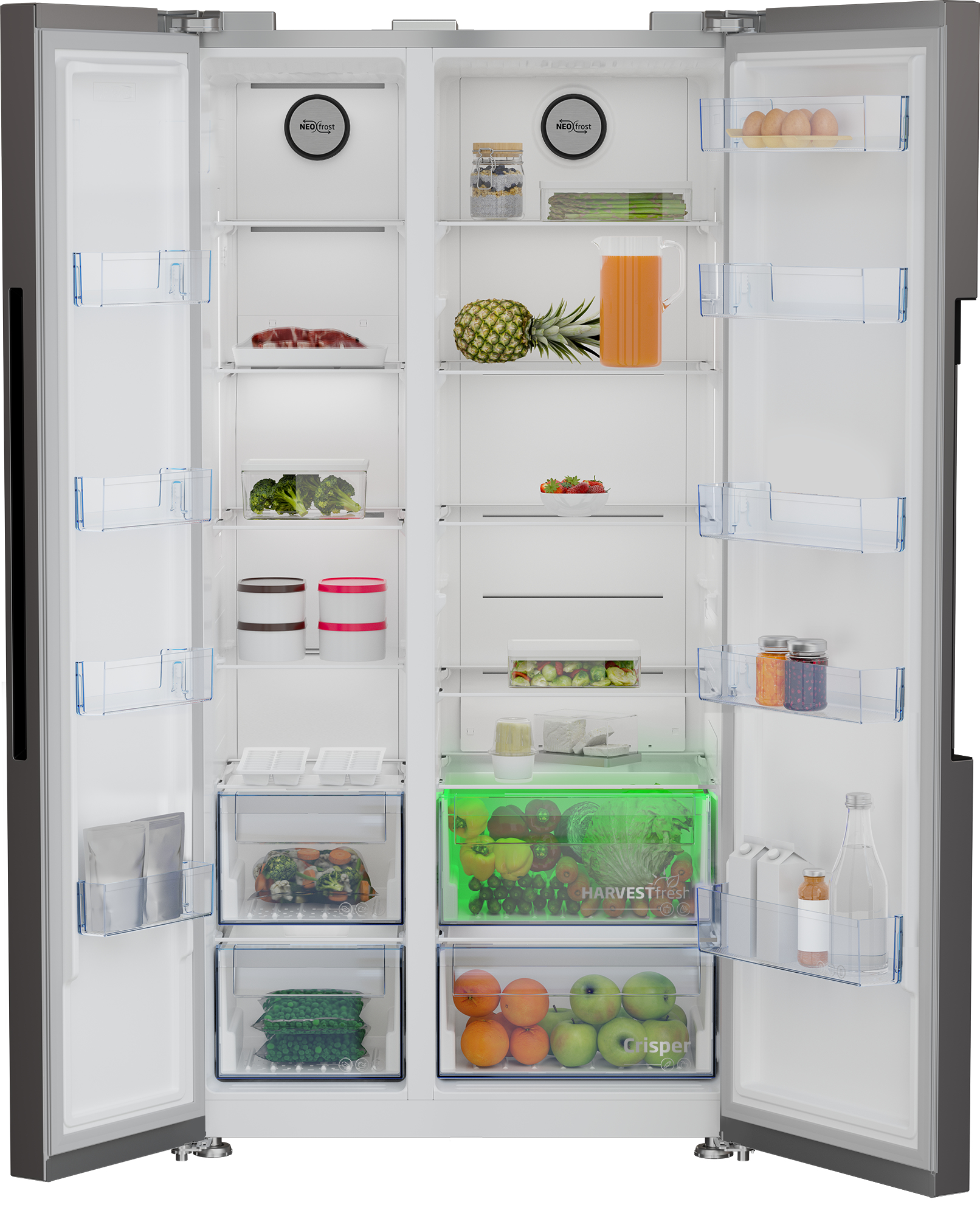 Beko GN163130SN side-by-side refrigerator Freestanding – image 3