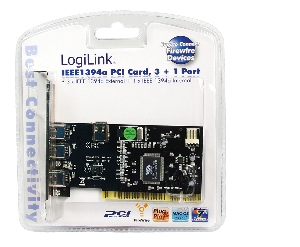 LogiLink 4-port FireWire PCI Card – image 2