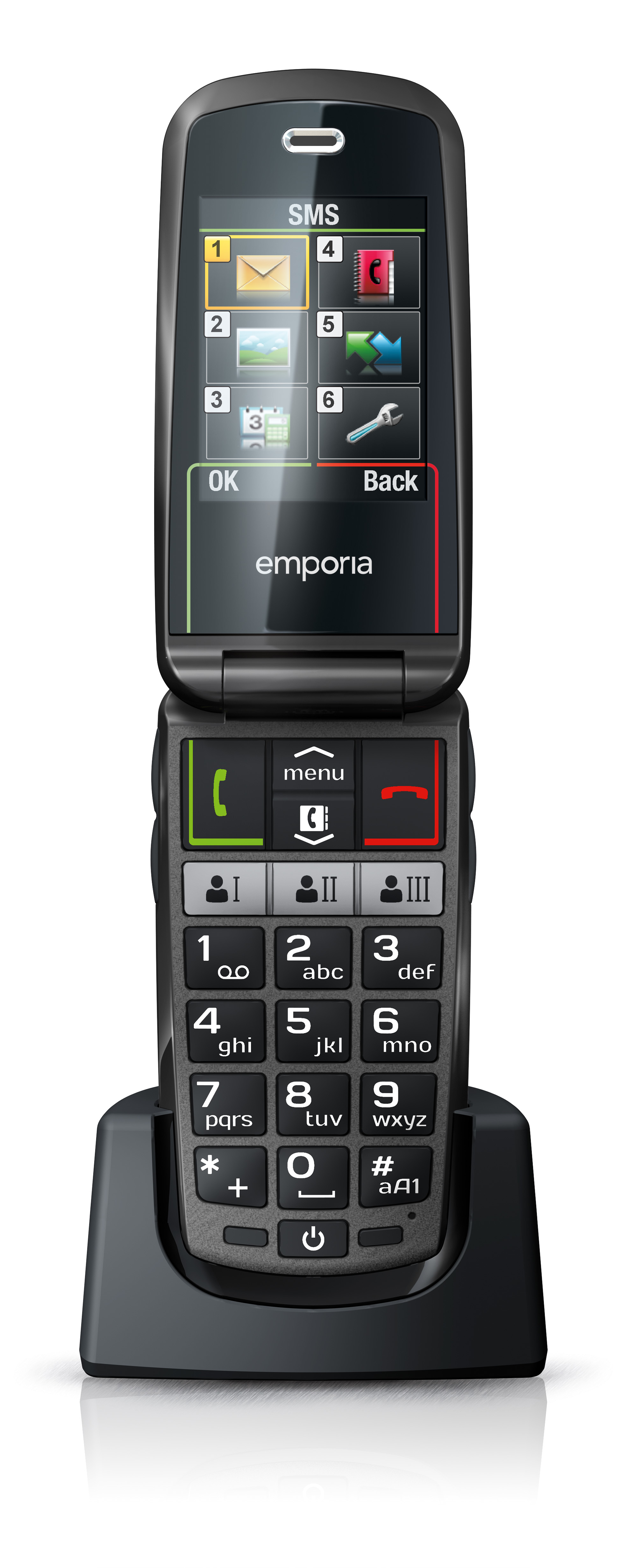 Emporia SELECT 6.1 cm (2.4") 84 g Black Senior phone – image 3