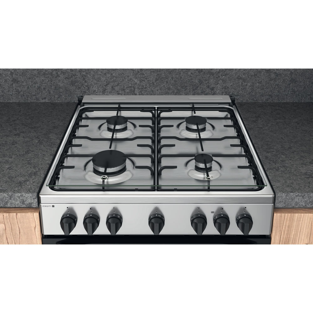 Hotpoint HS68G5PHX/E/1 Freestanding cooker Electric Gas Black, Stainless steel – image 8