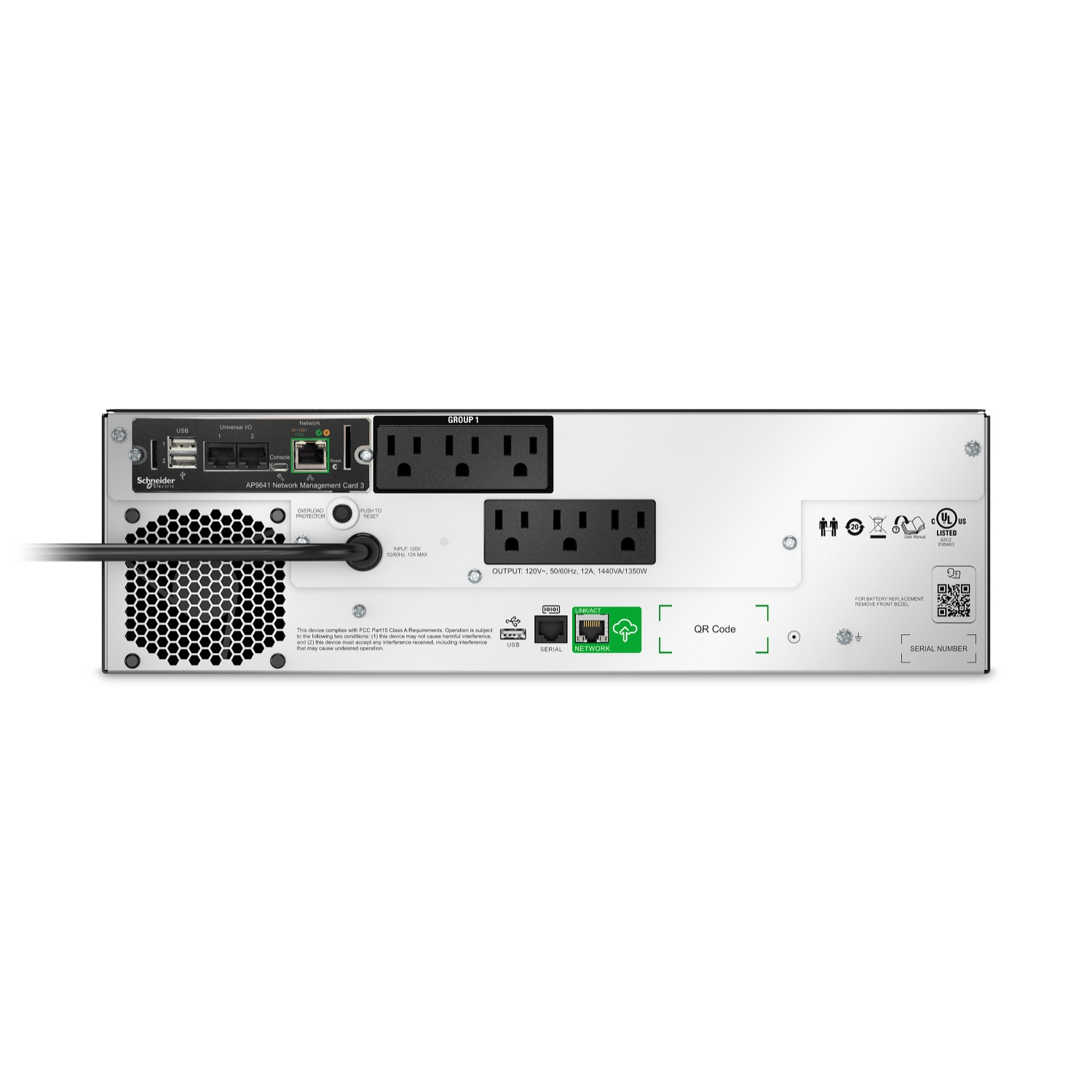 APC SMTL1500RM3UCNC uninterruptible power supply (UPS) Line-Interactive 1.44 kVA – image 3