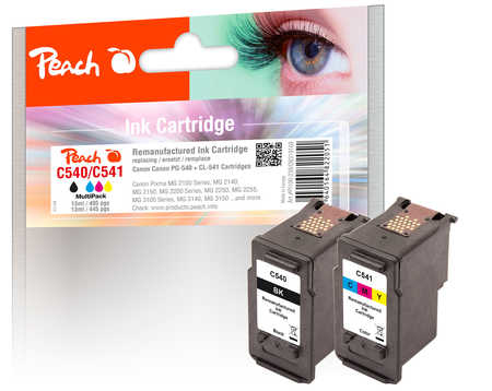 Peach PI100-239 ink cartridge 2 pc(s) Standard Yield Black, Cyan, Magenta, Yellow