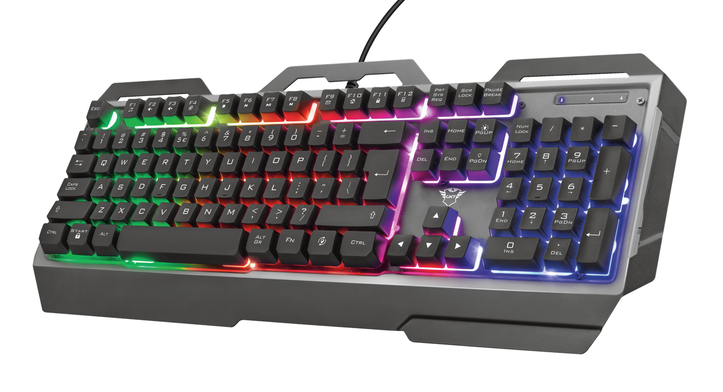 Trust GXT 856 Torac keyboard Gaming USB QWERTZ Swiss Black