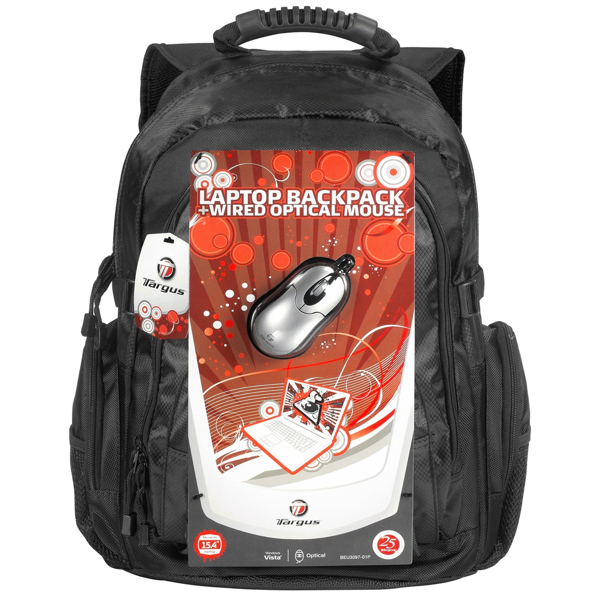 Targus 15.4" Backpack & Wired Optical Mouse – image 2
