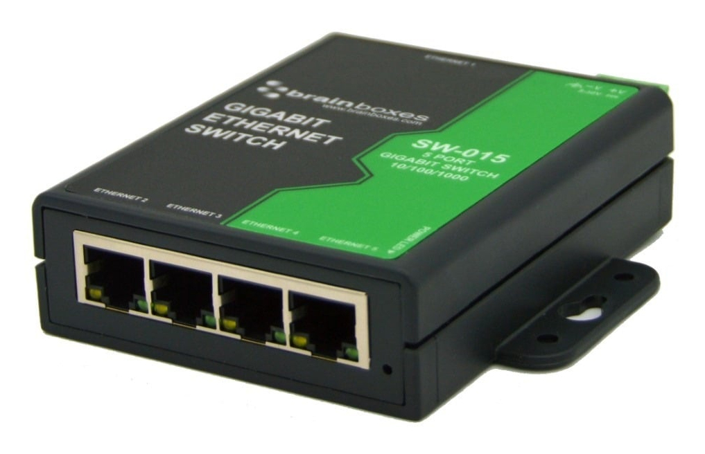 Brainboxes Light Industrial 5 Port Gigabit Ethernet Switch – image 3