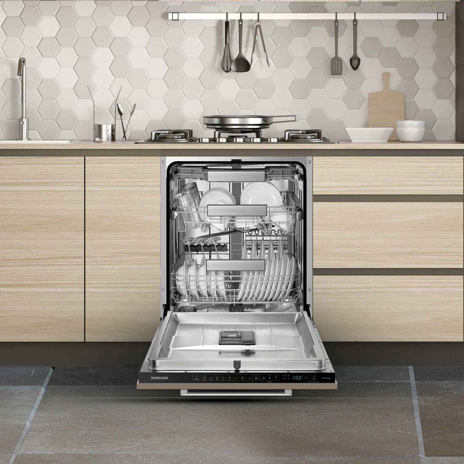 Samsung DW60A8070BB Fully built-in 14 place settings – image 3