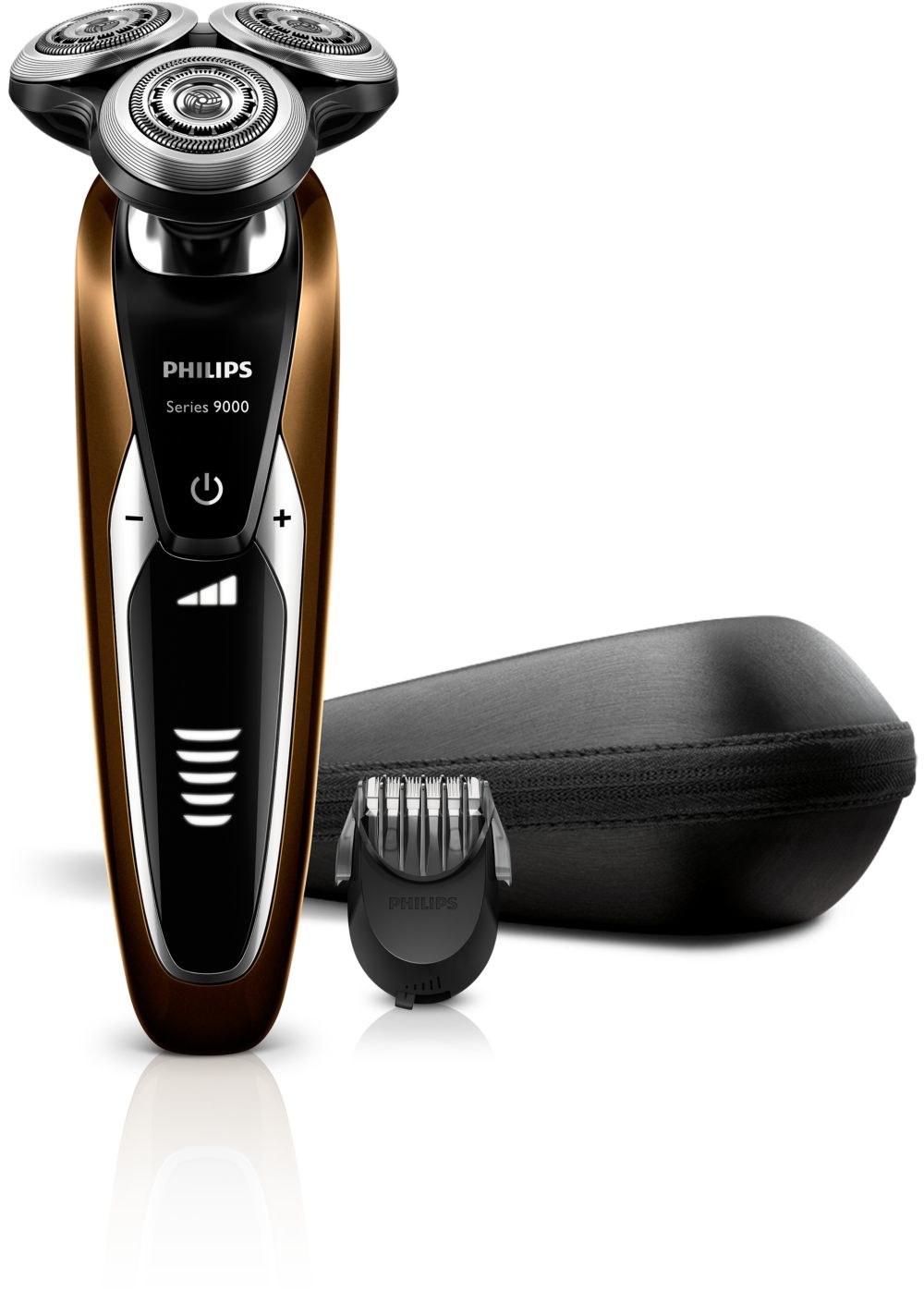 Philips SHAVER Series 9000 S9511/41 men's shaver Rotation shaver Black, Gold