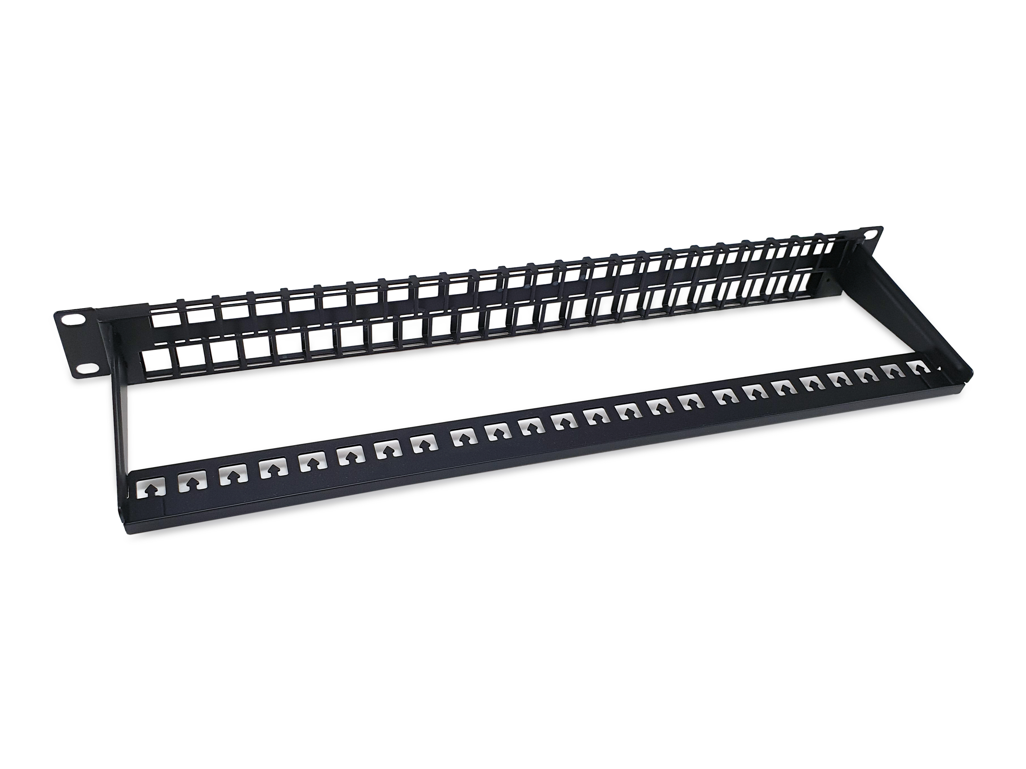 Equip 48-Port Keystone Cat.6 Ungeschirmtes Patchpanel, Schwarz