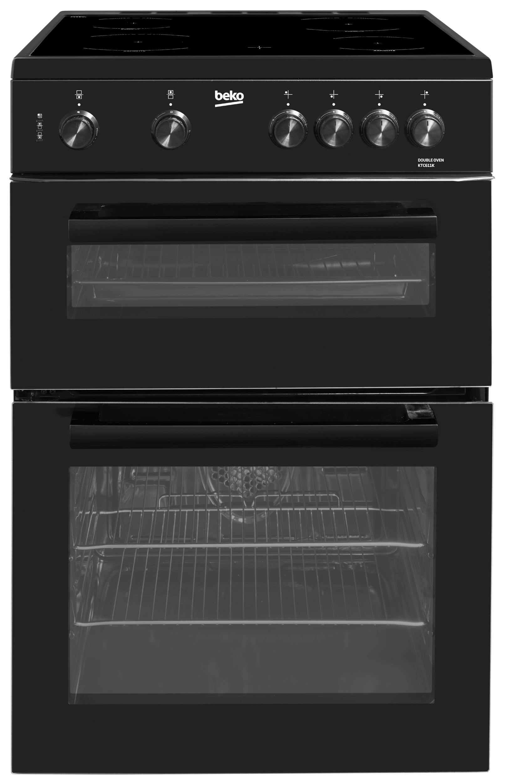 Beko KTC611K 60cm Twin Cavity Electric Cooker – image 1