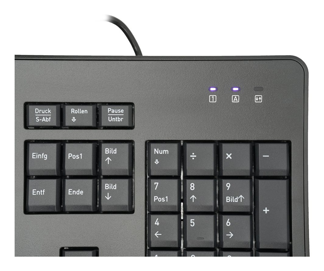 TERRA 1500 keyboard Mouse included Office USB QWERTZ German Black – image 2