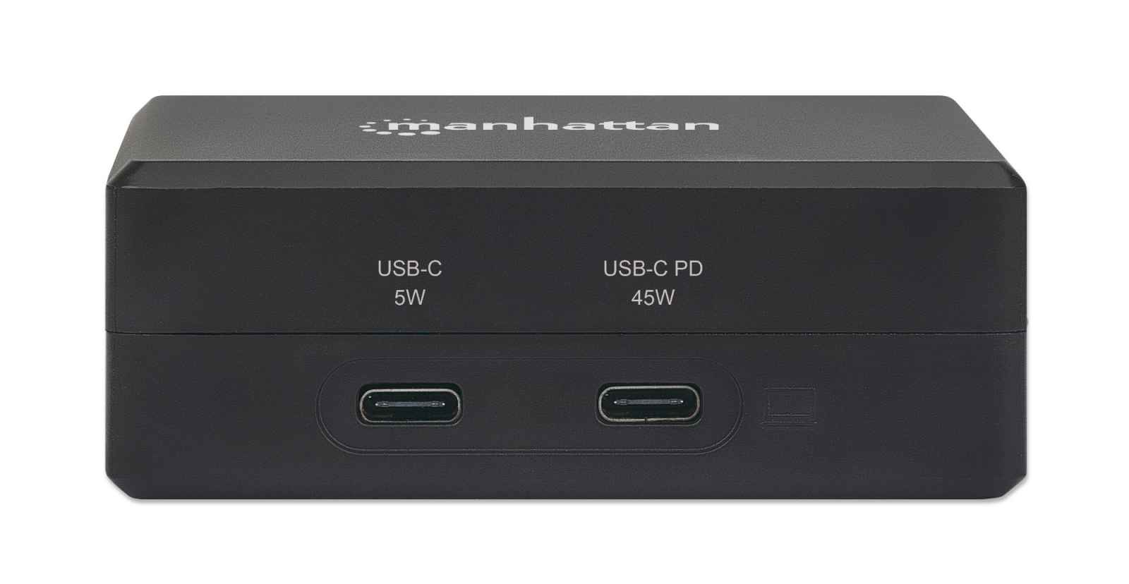 Manhattan Smart Video Multiport Dock, Ports (x5): HDMI Port, USB-A (x2), USB-C (x2), With Power Delivery to USB-C Port, Internal Power Supply, Ultra-Compact, De – image 4