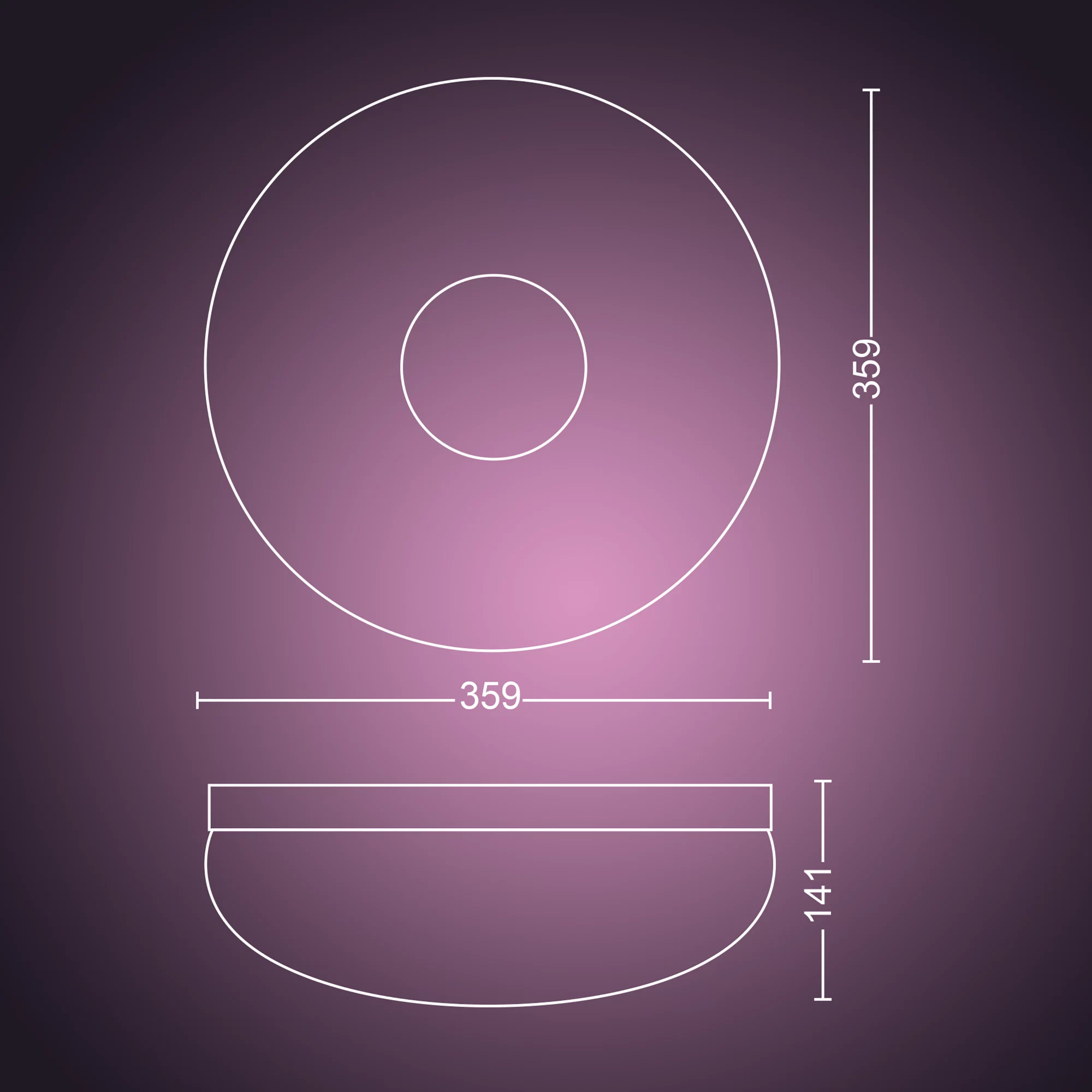 Philips by Signify Philips Hue White and colour ambience Flourish ceiling light – image 4