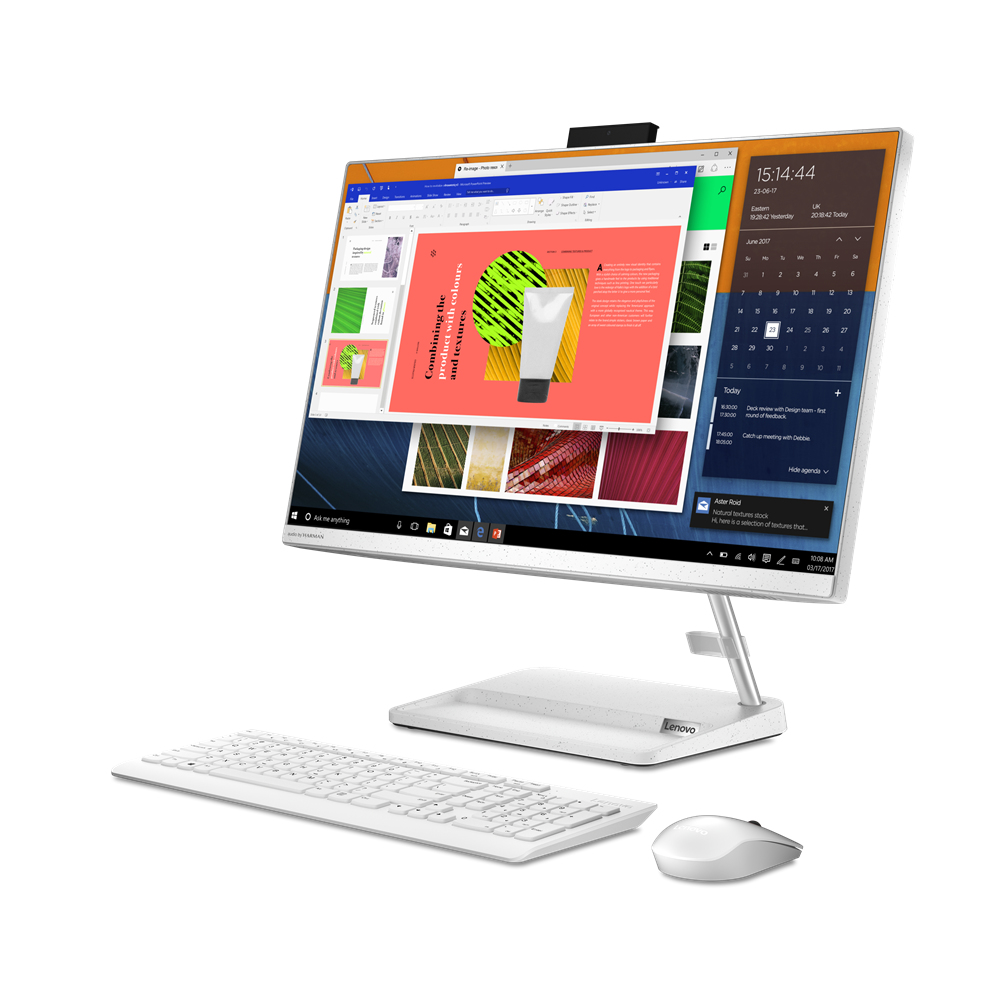 Lenovo IdeaCentre AIO 3 24ITL6 Intel® Core™ i3 i3-1115G4 60.5 cm (23.8″) 1920 x 1080 pixels All-in-One PC 8 GB DDR4-SDRAM 512 GB SSD Wi-Fi 6 (802.11ax) White image 1