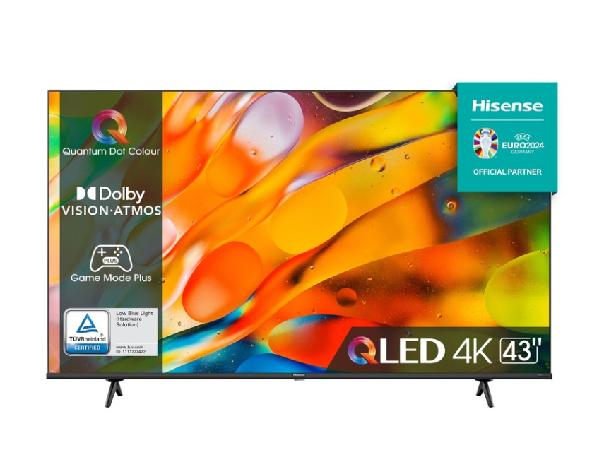 Hisense 43E79KQ TV 109.2 cm (43") 4K Ultra HD Smart TV Wi-Fi Black 250 cd/m² – image 2