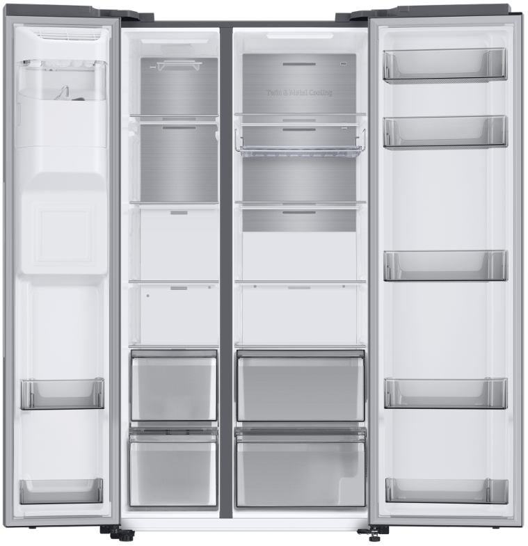 Samsung RS68A8842SL side-by-side refrigerator Freestanding – image 2
