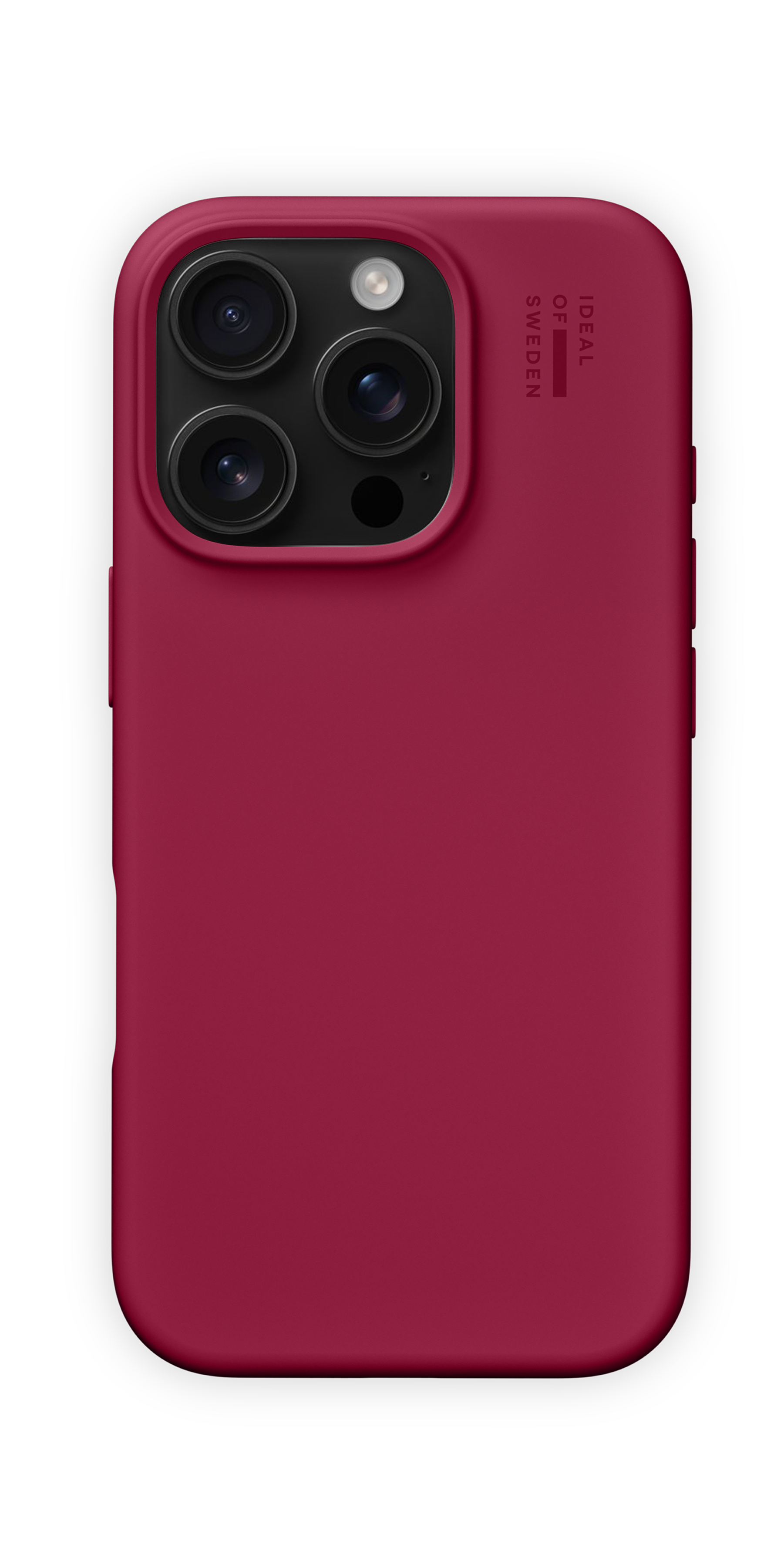 iDeal of Sweden Silicone Case iPhone 16 Pro Cranberry