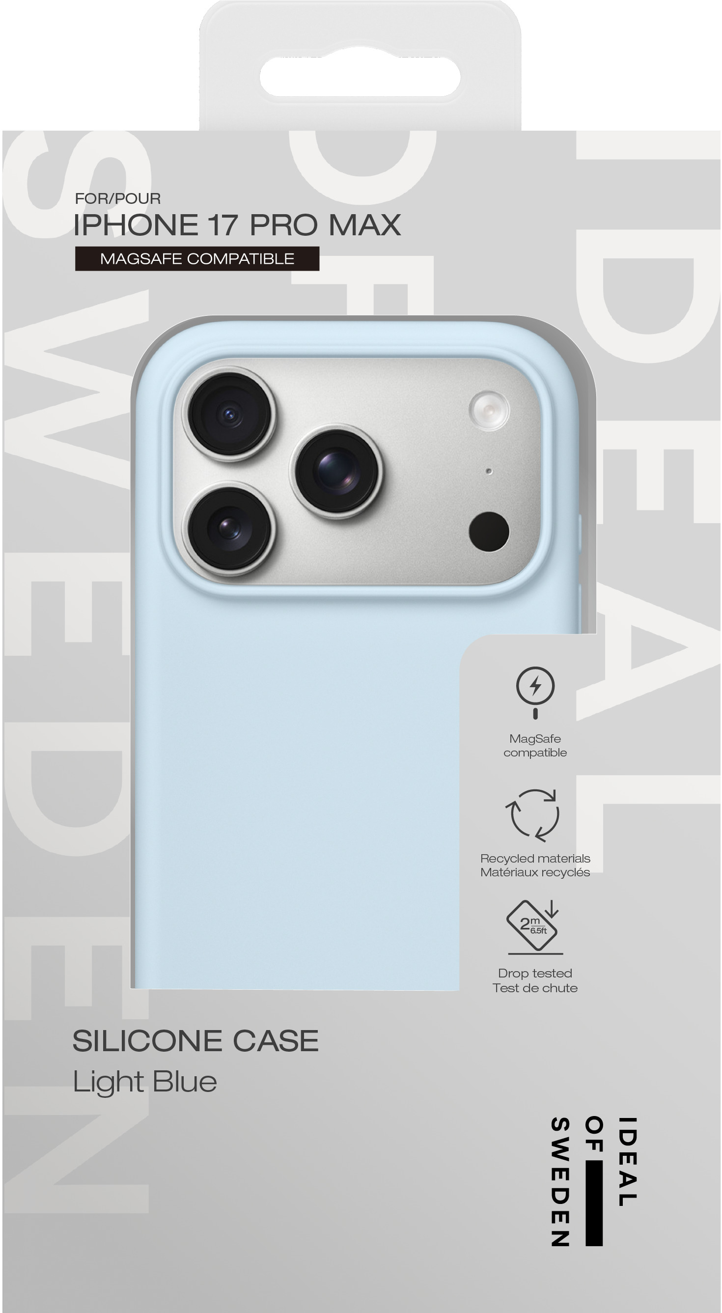 iDeal of Sweden Silicone Case MagSafe iPhone 17 Pro Max Light Blue – image 5