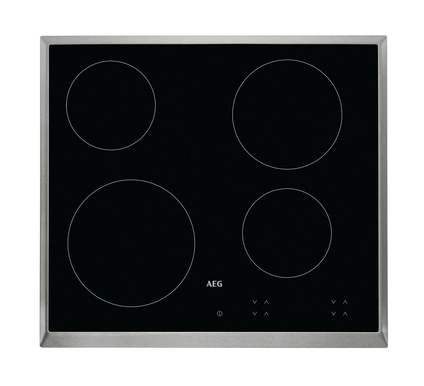 AEG HK624000XB Brushed steel Built-in Zone induction hob 4 zone(s) – image 1
