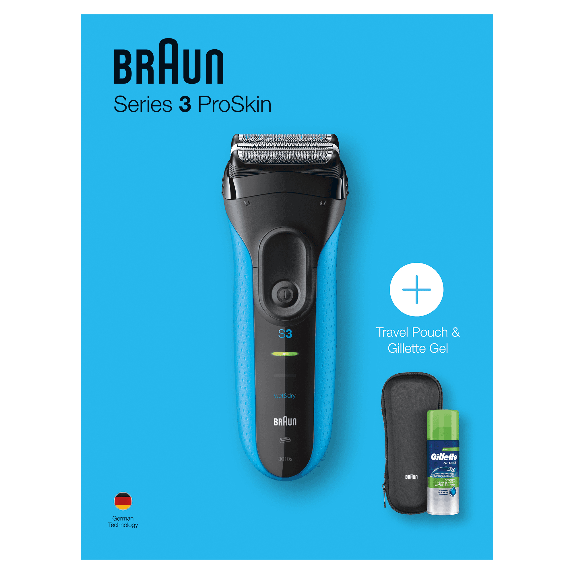 Braun 81645093 men's shaver Foil shaver Trimmer Black, Blue – image 2