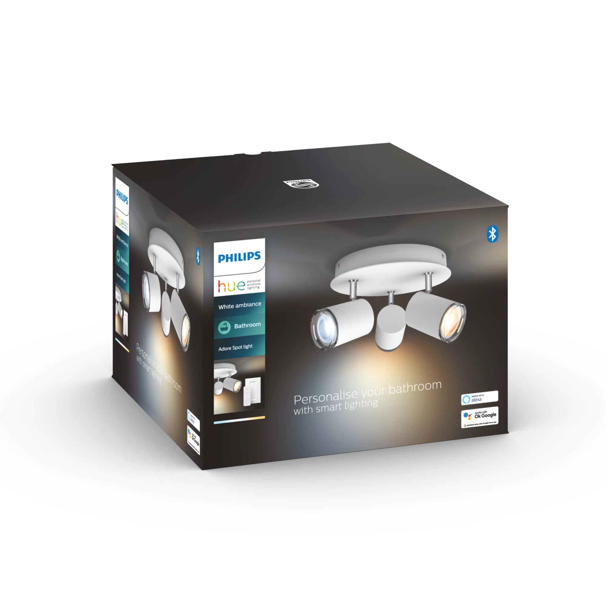Philips by Signify Philips Hue White ambience Adore Bathroom ceiling spot light – image 3