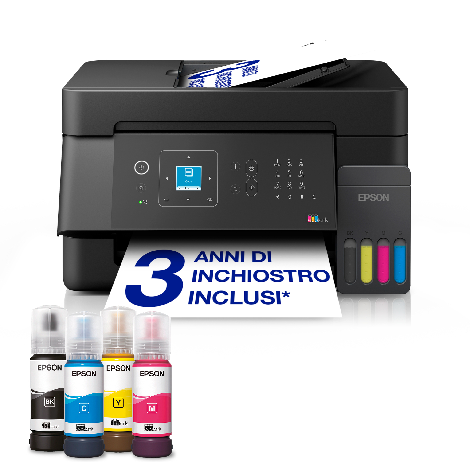 Epson EcoTank ET-4905, Ad inchiostro, Stampa a colori, …