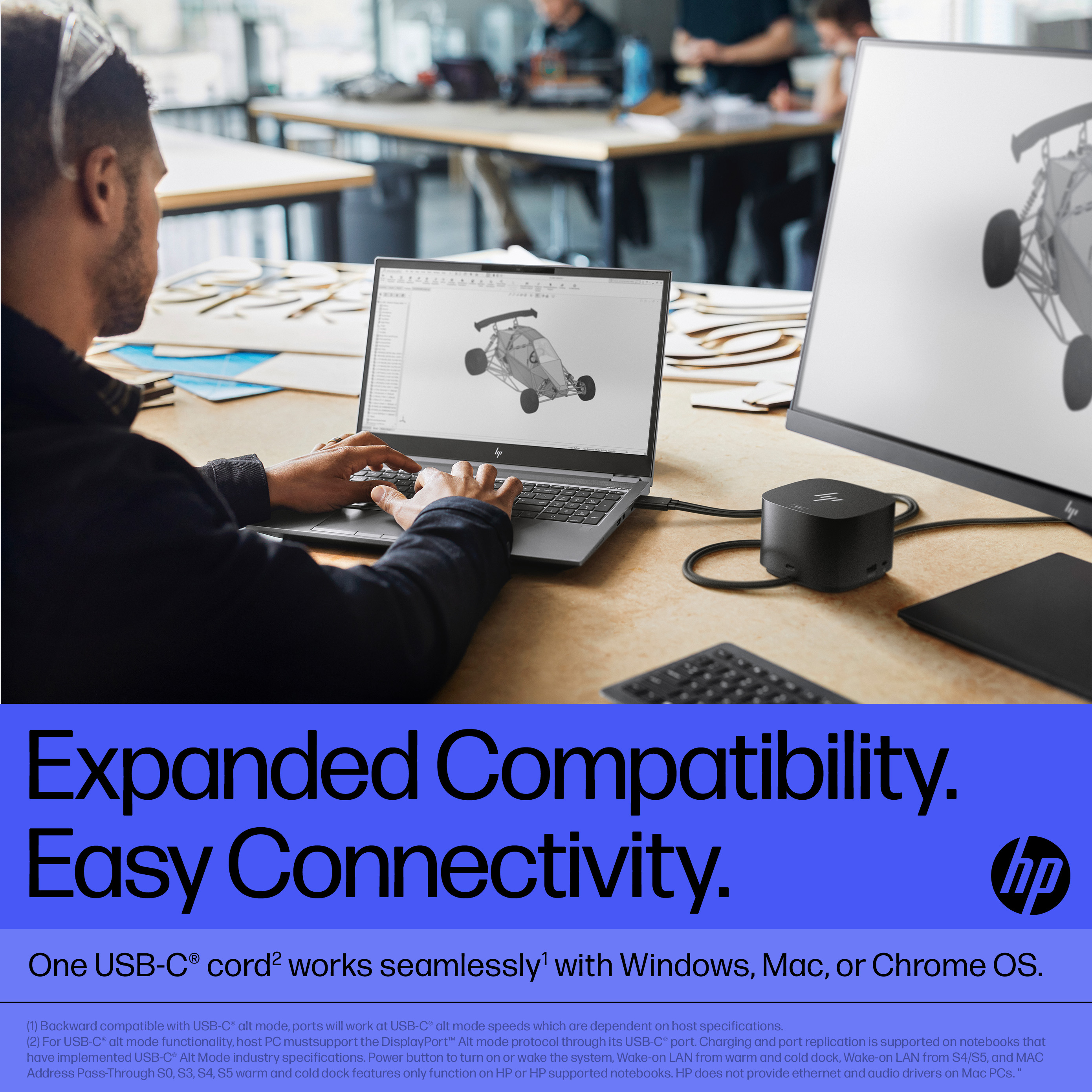 HP Thunderbolt Dock 280W G4 w/Combo Cable. Connectivity technology: Wired, Host interface: Thunderbolt 4. Product colour: 