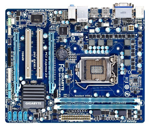 GIGABYTE GA-H61M-D2P-B3 motherboard Intel® H61 LGA 1155 (Socket H2) micro ATX