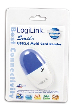 LogiLink CR0028 card reader USB 2.0 Blue – image 2