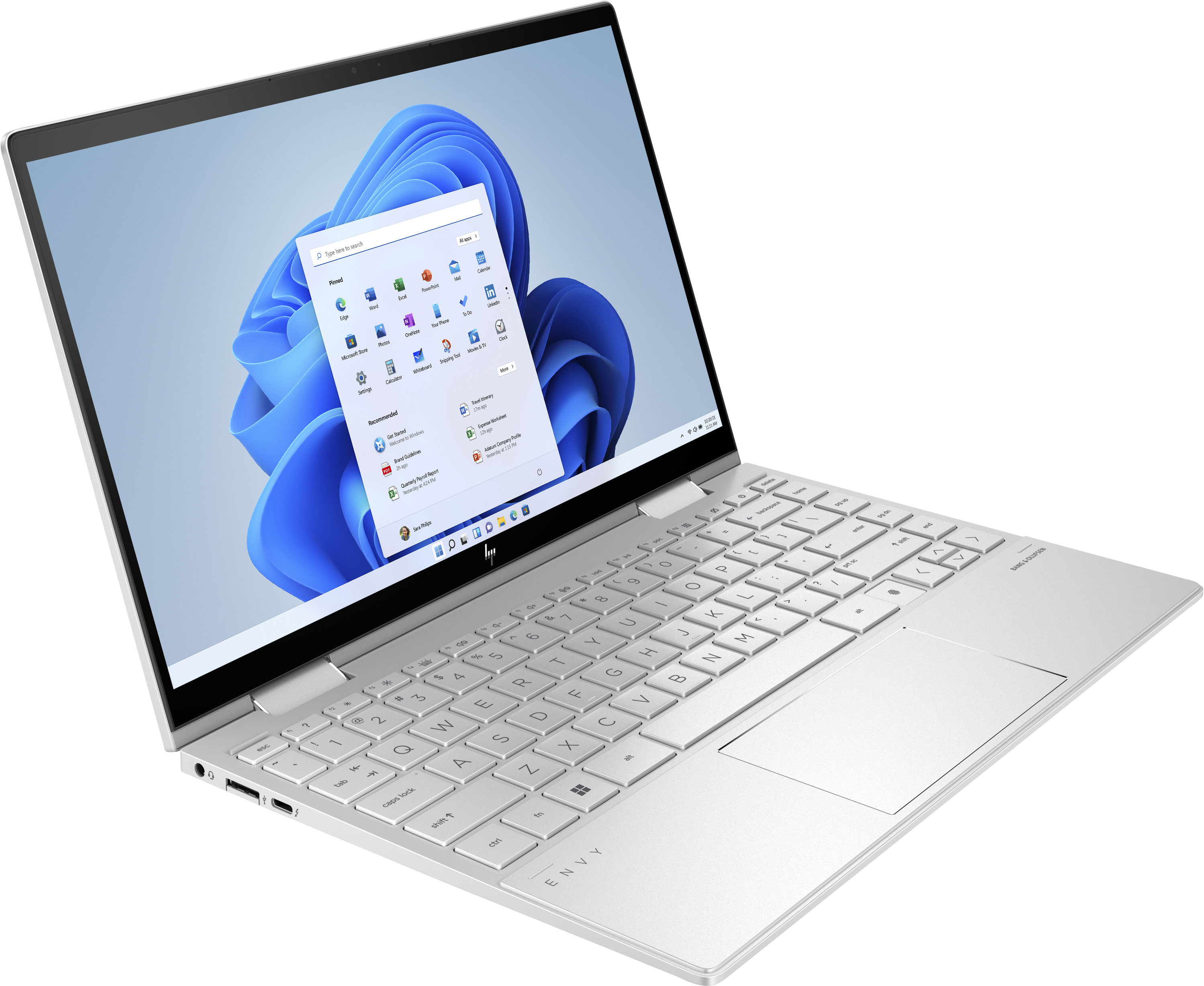HP ENVY x360 13-bd0018na Intel® Core™ i5 i5-1135G7 Hybrid (2-in-1) 33.8 cm (13.3″) Touchscreen Full HD 8 GB DDR4-SDRAM 512 GB SSD Wi-Fi 6 (802.11ax) Windows 11 Home Silver image 3