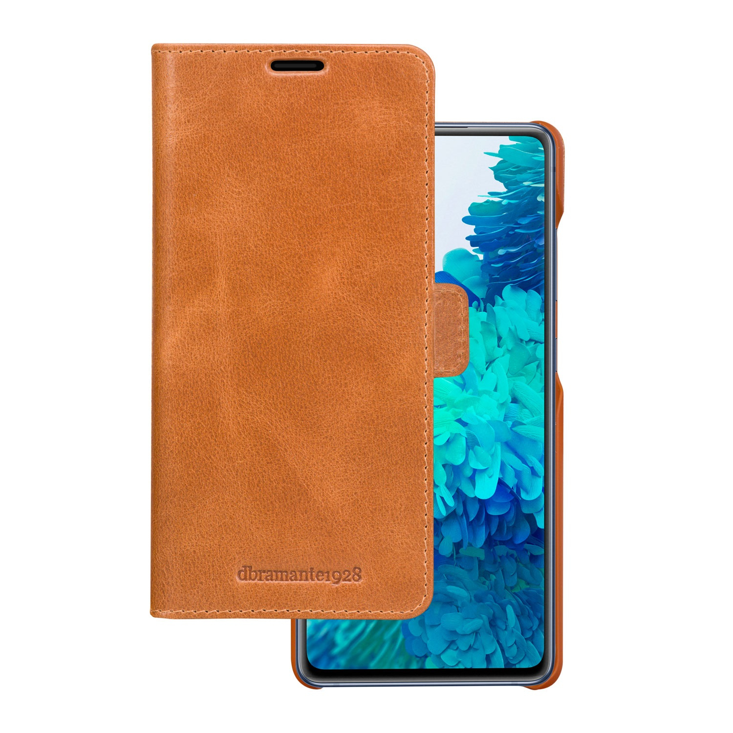 dbramante1928 Lynge - Flip cover for mobile phone - full-grain leather - tan - for Samsung Galaxy S21 FE 5G